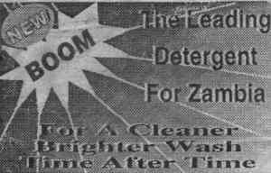 [BOOM! The leading detergent for Zambia]